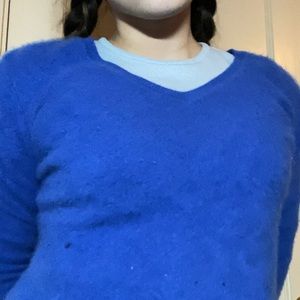 cashmere blue sweater// rare not sold anymore